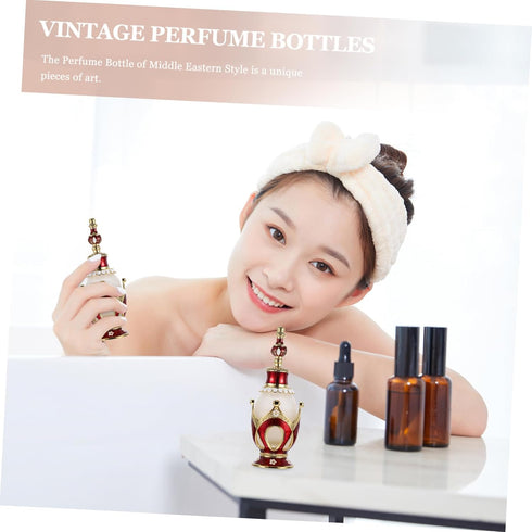 Mini Spray Bottle Crystal Arabian Perfumes for Women, Vintage Perfume Bottle