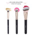 ENERGY Makeup Brushes - Professional Kabuki Foundation Brush and Concealer Brush Set with Travel Case