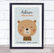 The Card Zoo New Baby Birth Details Nursery Christening Cute Bear Face Keepsake Gift Print