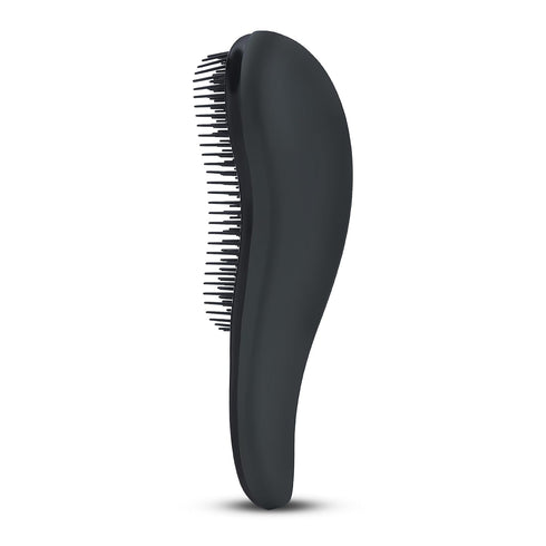 Detangling Hair Brush for Kids and Adults - Gentle Brushes with Soft Bristles for All Hair Types (Black)