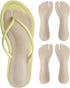 2 Pairs Pigskin Flip Flop Insoles, Anti-Slip and Pain Relief, Self Adhesive Cushion Insert for Thong Sandals, High