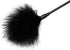 Heart-Shaped Flirting Feather Hand Pat - Black