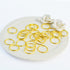 Nydotd 180 Pieces Hair Rings - Braid Rings, Loop Clips, and Hoops - 3 Colors, 2 Sizes for Women's Fashion Hair