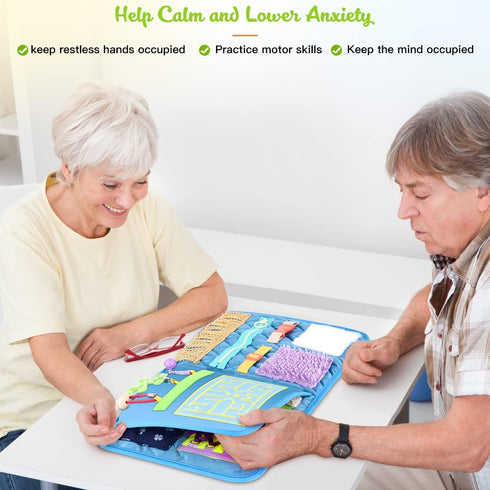 SOFWO Blanket.(11.4 20.3 Fidget Blanket for Adults with Dementia,Alzheimers Dementia Activities Products for Elderly