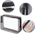 5 Packs Clear TSA Approved Cosmetics Bag - Portable Waterproof Makeup Pouch for Travel, Bathroom, Organizing