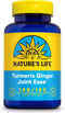 Nature's Life Turmeric Ginger Joint Ease, 100 Gelatin Capsules, Non-GMO