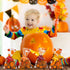 YUJUN 120 60 Supplies(4 PCS Fall Cellophane Treat Bags,Maple Leaves Gift Goodie Candy Autumn Clear Cello Bags