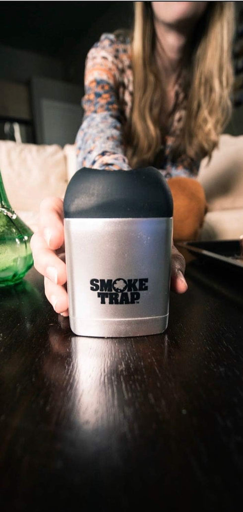 Smoke Trap 2.0, Personal Air Filter (Sploof), Smoke Filter with Replaceable Filter, 300+ Uses (Silver)