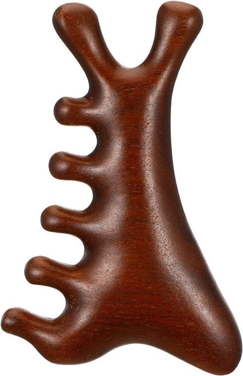 LXUEJIE 4-in-1 Gua Sha Tool for Face & Body, Sandalwood Face & Body