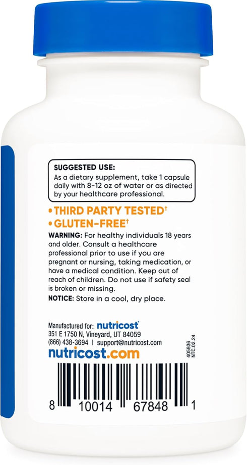 Nutricost Vitamin B12 (Methylcobalamin) 1000mcg, 120 Capsules - Vegetarian, Non-GMO & Gluten Free