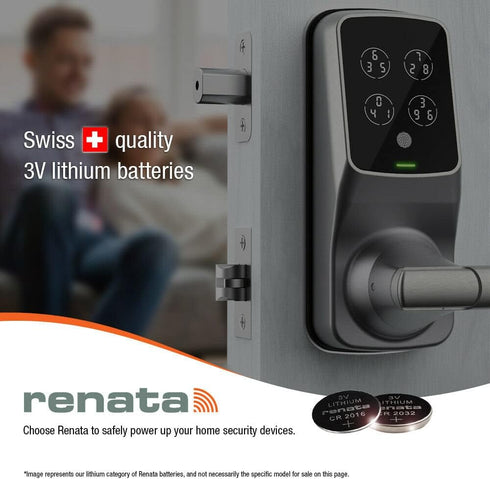 Renata CR1620 Batteries, 3V Lithium Coin Cell 1620 Battery (2 Count)
