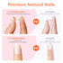 Modelones 32Pcs Black Press on Nails, Upgrade Short Square Fake Nails, Reusable Nail Kit with Glue and Mini File