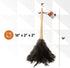 Superio Ostrich Feather Duster Fluffy Dust Remover, with Wooden Handle Reusable for Cleaning Homes, Ceilings, and Furniture (3 Pack) (1 Pack) by Superio