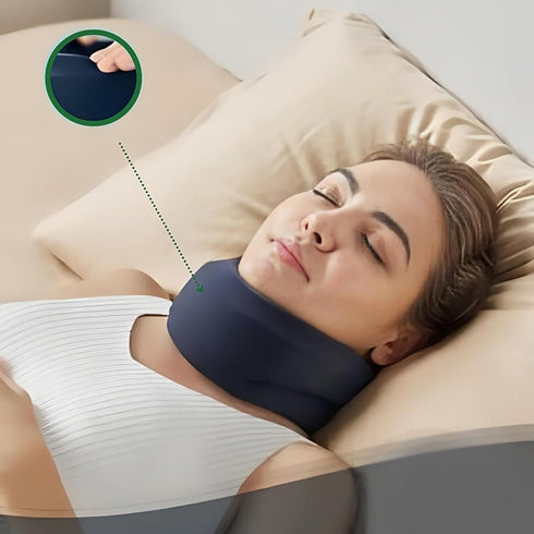 longjunjunfashion RT67) Cervicorrect Neck Brace, Cervical Support for Snoring, Neck Pain Relief, Soft Foam, Women Men