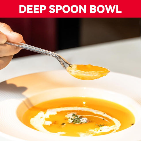 120 Count Heavy Duty Disposable Clear Soup Spoons for Party Supply