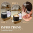TLNFHRPI 12pcs Sets,1oz Massage Oil Candle,Moisturising Natural Soybeans Gift Low Temperature Body Oil Scented Candles
