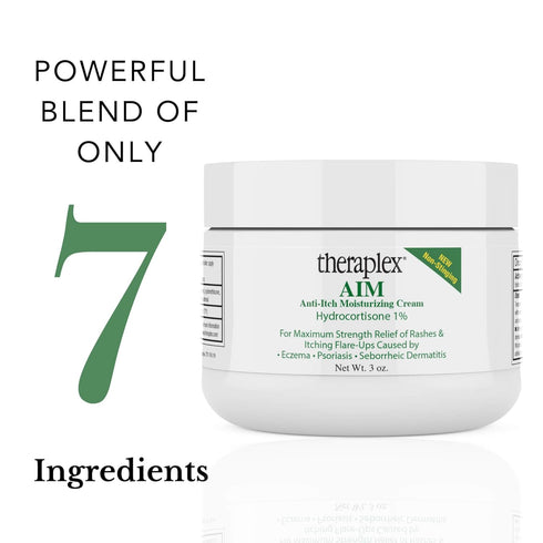 Theraplex AIM - Anti-Itch Moisturizing Cream (3 oz) - Non-stinging, Relieves Itching, Rashes, Flare Ups