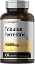 Horbaach Tribulus Terrestris for Men, 15000mg, 180 Capsules, Maximum Strength, Non-GMO