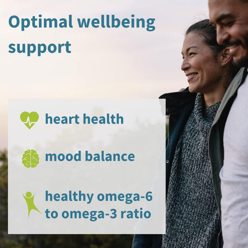 Vegepa Omega 3 Wild Fish Oil & Evening Primrose Oil Blend - 560 mg EPA Plus GLA, 60 Small Softgels