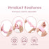 Puffy Spa Headband & Skincare Headbands for Women, Terry Cloth Towel Head Band, 4 Pcs Face Wash Wristband Set