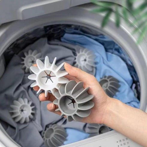 Reusable Magic Laundry Balls, 5/10 Tangle Free Silicone Steamer Dryer Balls for Washing Machines
