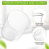 Stemless 12oz Supplies(Clear,100 Ziliny Disposable Glasses Crystal Plastic Wine Glasses Clear Classic Pet Cup