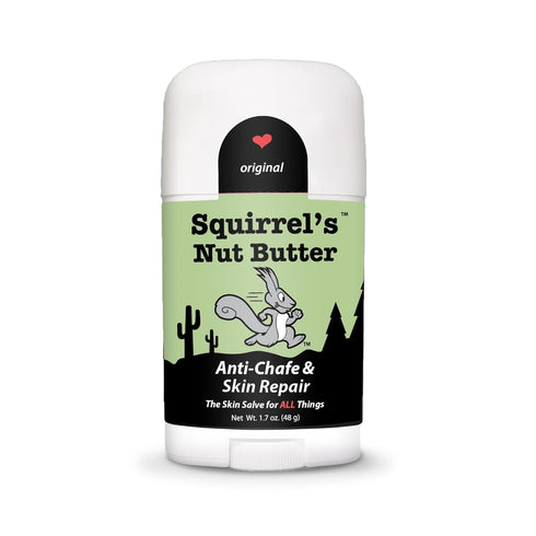 Squirrel's Nut Butter Anti Chafe Stick - All Natural Skin Care for Athletes, 1.7 oz