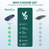 Welnove Plantar Fasciitis Heel Inserts Insoles, Arch Support Cushions for Foot Pain Relief, Orthotic Heel Cups for
