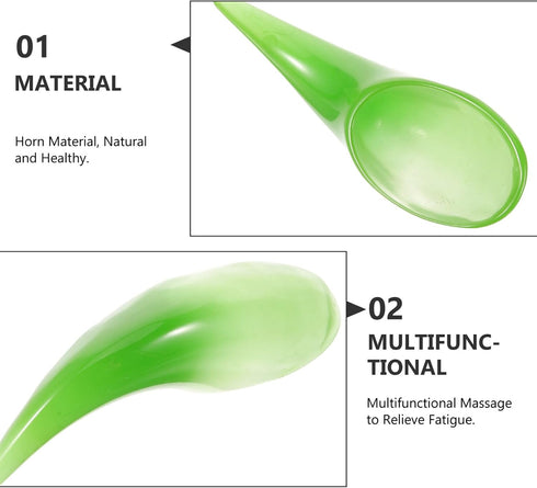Handheld Muscle Scraper Tool for Neck and Shoulder Gua Board for Body Massage Improves Circulation and Muscles Horn