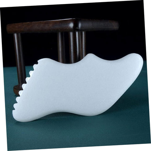 Jade Gua Sha Massage Tool - Facial and Body Scraper for Relaxation