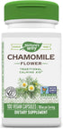 Nature's Way Chamomile Flower - 700 mg per 2-Capsule Serving, Herbal Supplement, 100 Vegan Capsules