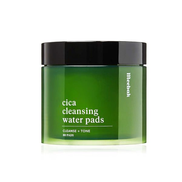 Meebak Makeup Wipes Remover Pads - Cica Korean Facial Wipes for Sensitive Skin, Eye, Face, Pores