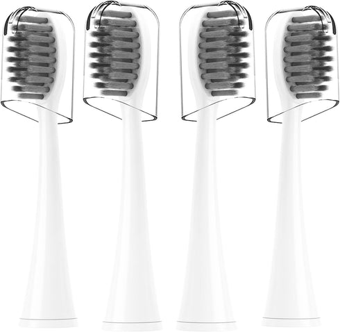 Toothbrush Replacement Heads for Burst Sonic Electric Toothbrush, Soft Bristles for Deep Cleaning and Whitening, White