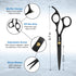 Sirabe 10 PCS Hair Cutting Scissors Set, Professional Haircut Kit with Cutting Scissors, Thinning Shears, Comb, Cape,