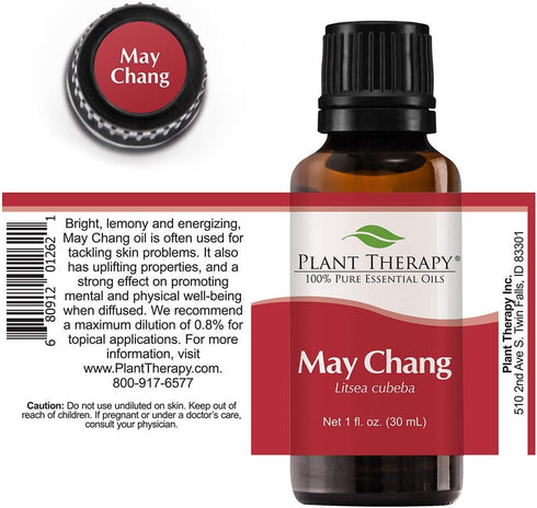 Plant Therapy May Chang (Litsea Cubeba) Essential Oil 30 mL (1 oz) 100% Pure, Therapeutic Grade