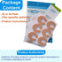 Chiroplax C-Shaped Felt Callus Cushion Pads, Rubbing Pain Relief Forefoot Metatarsal, 3/16" Thick, 48 Pack