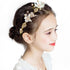 PRDGIRL Kids Wedding Hair Accessories, Floral Princess Headpiece Pearls Tiara, Cute Bridal Hair Band for Girls and Women