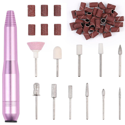 Professional Portable Electric Nail Drill, Compact Nail File Kit for Acrylic and Gel Nails