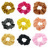 Women Teen Girls Satin Scrunchies, Hair Accessories Elastic Ponytail Holder - Set of 2 (Green)