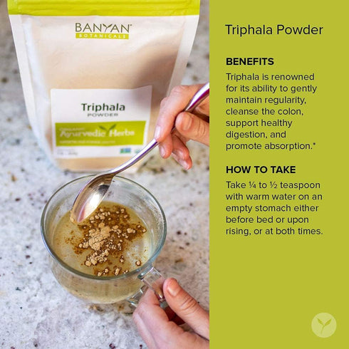 Banyan Botanicals Triphala Powder - Certified Organic