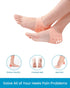 Sumiwish Heel Cups for Heel Pain, 6 PCS Thick Silicone Heel Support for Plantar Fasciitis, Bone Spur Pain Relief