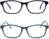 Outray Kids Anti Blue Light Glasses, Classic Rectangle Eyewear for Anti Harmful Blue Light/UV400 (Set Blue+Black, 47)