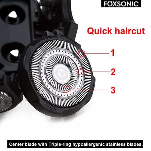 Upgraded 9 Blades Replacement Heads for Body Head Shaver, Compatible with Many Brands, Electric Razor Shaver