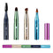 simarro 4 in 1 Portable Makeup Brush Set, Travel Size Detachable Brushes for Foundation, Concealer, and Powder