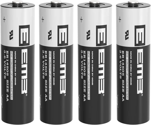 EEMB 4Pack ER14505 AA 3.6V Lithium Battery for Sensor Water and Electricity Meter