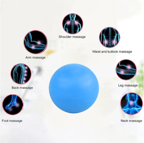 WOVTE Massage Lacrosse Ball for Sore Muscles, Shoulders, Neck, Back, Foot, Body, Deep Tissue, Trigger Point, Muscle