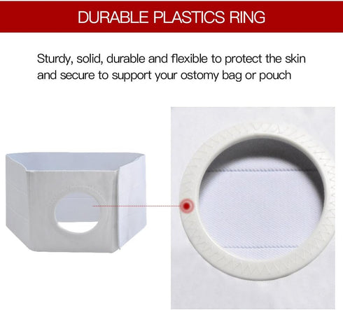 Medical Ostomy Belt for Men or Women, Hernia Support Belt, Abdominal Stoma Binder Brace (Hole 3.14")