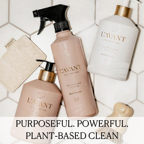 L'AVANT Collective High Performing Dish Soap Refill, Blushed Bergamot Scent, 32oz, Plant-Based Ingredients