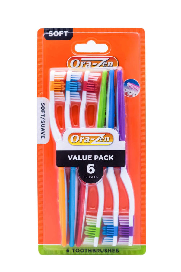 Soft Toothbrush, 6-Each