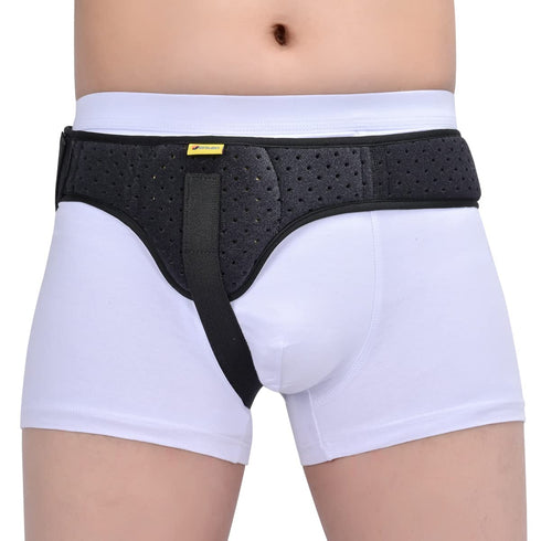 Tenbon Hernia Support Truss for Men and Women - Adjustable Waist Strap for Inguinal Groin Pain Relief (Small)